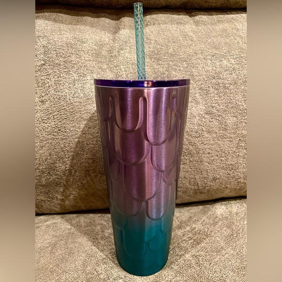 Starbucks Venti Col Cup SS Twilight Ombré Mermaid Scales - Picture 2 of 3